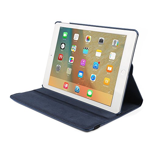 Hülle für iPad 4, elecfan® 360°Grad Drehung Hülle für iPad 2/3/4 Ledertasche lederhülle Case Smart Cover Tasche Flip Case Cover mit Auto Wake up und Standfunktion für iPad 2/3/4 (iPad 2/3/4, Blau) - 4