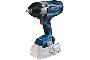 Bosch Professional BITURBO avvitatore a massa battente a batteria GDS 18V-1000 C coppia di serraggio 1.000 Nm, coppia di spunto 1.600 Nm, batterie e caricabatteria non inclusi, confezione di cartone