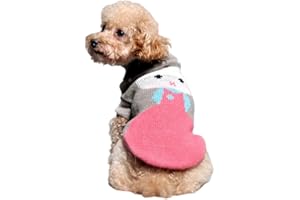 SGAVAHSG Dog and Cat Jumper, Stylish Warm Sweater for Small Dogs, Knitted Puppy Pullover Vest for Autumn and Winter, Soft Turtleneck Pet Apparel for Cat, Chihuahuas, M