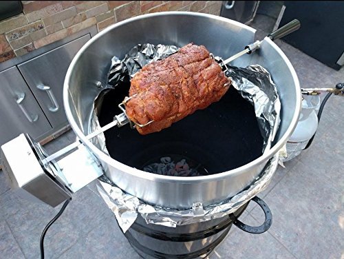 Onlyfire Universal Grill 7,6 cm Slide Edelstahl Rotisserie Motor Halterung - 6