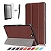 Produktbild Hohe Qualität Prämie Ultra Schlank Leicht Smart Cover Tasche für Samsung Galaxy Tab S3 9.7 (T820 / T825) Tablet PC + Displayschutzfolie und Stylus Pen (T820 / T825, Braun)