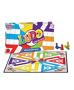 Funskool Games - Ludo 2018, The Classic startegy Game Board, Unique 6 Player Game, Kids and Family, 2 - 6 Players, 4 & Above