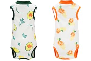 Leisofter Katze Kleidung Katzen Recovery Anzug Nach Operation Bauchwunden Hautkrankheiten Baumwolle Katze Body Physiologische Kleidung Kätzchen Hunde, 2 Stück