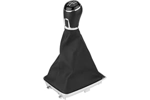 MIYINLA Minyinla Schaltknauf, Ersatz für 5-Gang-Schaltknauf, Ersatz für Gaiter Motorhaube, für 7 MK7 2013-2017