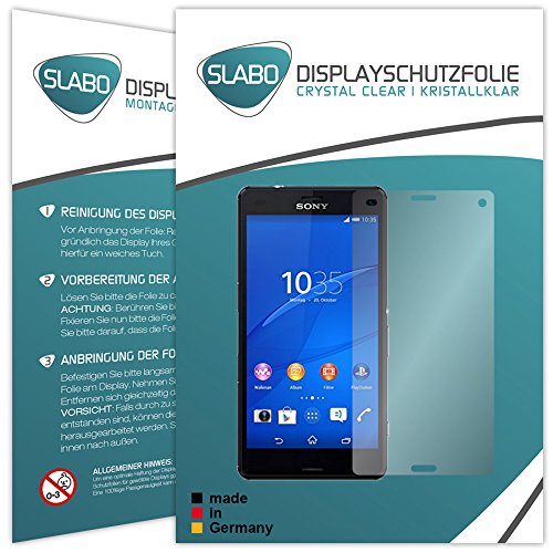 4 x Slabo Displayschutzfolie Sony Xperia Z3 Compact Displayschutz Schutzfolie Folie „Crystal Clear“ unsichtbar MADE IN GERMANY - 2