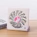 Produktbild NSK USB Mini Fans LLP Mini Notebook Faltbarer USB Lüfter mit Wind 3 Geschwindigkeiten (Pink) (Farbe : Weiß)