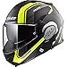 Produktbild LS2 FF399 Valiant Linie Doppelte Sonnenblende KONVERTIEREN Klapphelme Motorradhelm Matt Schwarz HI-VIS Gelb L(59-60cm)
