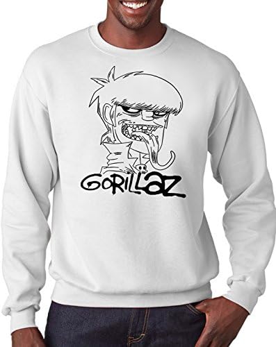 Gorillaz Toung Abstract Fashion Adults Comfy Warm Unisex Hoodie Gym and Casual Wear Rewashable Durable Print Professionally Printed