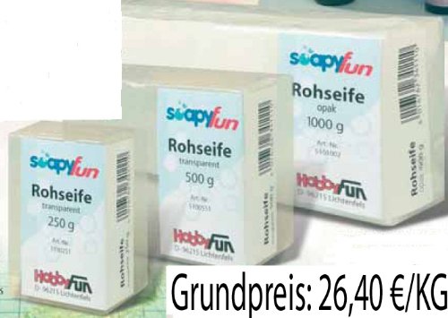 Preisvergleich Produktbild Soapyfun Rohseife opak, 250g