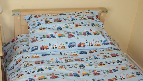 Cars/Vehicle/Police/fire Cot Bed/Junior Duvet Cover & Pillowcase - 120x150cm - 100% Cotton - UK Made