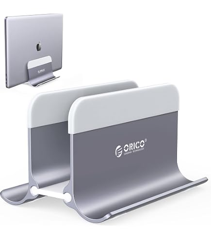 Supporto Verticale Per Laptop In Legno Bianco - Raico Regolabile Con Fodera In Lana Merino