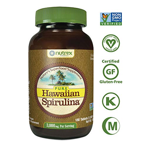 Nutrex Hawaii Hawaiian Spirulina Pacifica 1000 Mgs., 180-Tablet Bottle