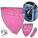 Produktbild Barber Leder Halfter Tasche Halter Fall Friseur Schere Tasche-rosa mit Taille Schultergurt