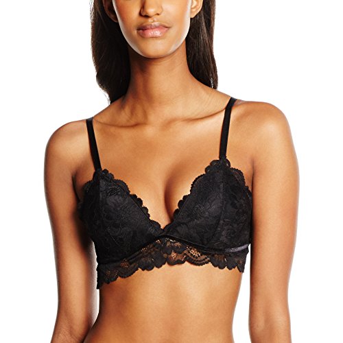 New-Look-Womens-Moulded-Lace-Bralet-Plain-Sleeveless-Everyday-Bra