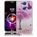 Produktbild thematys Passend für LG X Power 3 Kirschblütenbaum Schmetterling Handy-Hülle Silikon - staubdicht stoßfest & leicht - Smartphone-Case