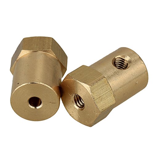 BQLZR Hexagon 3mm Adapter Messing Motor Adapter Verbinder 2er Pack - 4