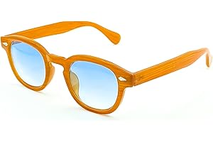 KISS Occhiali da sole mod. DEPP ICONIC - Johnny Depp uomo donna FASHION stile Moscot - Gradienti pantos capitano Robert Downey Jr. policarbonato + tac