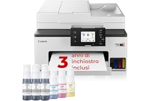 Canon Stampante WiFi per Casa e Ufficio MAXIFY GX2050 - Stampante Multifunzione MegaTank con Scanner, Fax e Fotocopiatrice per Casa | Connettività WiFi, Ethernet e USB