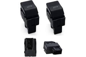 EASYSHOP24H Set 2 Pulsantiera Interruttore Vetri Elettrici Per Lupo Arosa Polo Ibiza Cordoba Tasto Pulsante Alzavetri Alzacristalli Sinistro e Destro