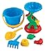 Produktbild Sandset Welle Sandmühle Schaufel Harke Strandset Strandspielzeug Sandspielzeug Spielzeug Set Kinderspielzeug Sandkasten Strand Sand Eimer Förmchen Kinder