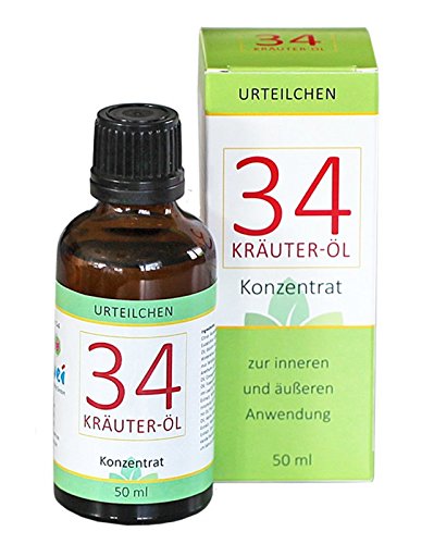 34 Kräuter-Öl - ätherisches Öl, Konzentrat, Wohlbefinden Massage Öl