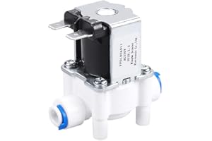 Ocobudbxw ER-NM Fibbia Design Elettrovalvola in Plastica 220V 1/4 "Tubo Tubo Di Connessione Rapida Depuratore Acqua Fontana Bere Regolatore Di Pressione