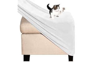 FAIRUO Cuadradas Funda Otomana Redondo Rectángulo Fundas de Reposapiés Sofá Protector de Puff Funda Protectora para Taburete Otomanas Muebles de Reposapiés con Parte Inferior Elástica (Color : @23, Size :