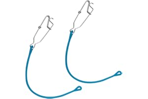 Sinbana 2st Downrigger Gewichtsdämpfer zum Angeln mit Auslöseknopf, Edelstahl Downrigger Snubber Dämpfer zum Schleppangeln Angel Planerboard Gewichte, 38cm Lang