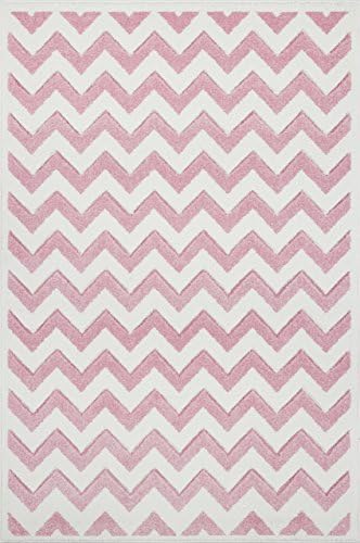 Kids rug Kids Love Rugs LINUS pink/white 160x220cm