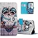 Produktbild HMTECH Für Google Pixel 3A Hülle,Für Google Pixel 3A Hülle Handyhülle Leder Niedlichen Owl Flip Case PU Leder Cover Magnet Schutzhülle Tasche Ständer Handytasche für Google Pixel 3A,YB Necklace Owl