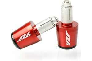 ZHUOWU 7/8" 22mm Puños Acoples de Manillar Agarraderas para Yamaha YZF R1 R3 R6 R6S R25 R125 600R