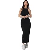 Aahwan Pink Solid Halter Neck Solid Bodycon Midi Dress for Women's & Girl's