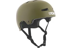 TSG Evolution Casque Bowl Skate/Roller/Trotinette/BMX/Dirt/Pumptrack/VTT/E-Bike Erwachsene Unisex, Olive, L/XL (57-59cm)