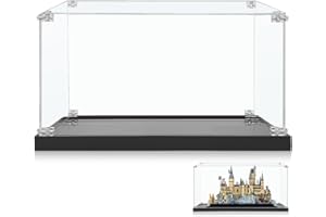 icuanuty Vitrine en acrylique pour Lego Harry Potter Poudlard Castle and Grounds 76419 - Idée cadeau pour adulte - Modèle d'affichage à construire - Dimensions : 39 x 29 x 25 cm