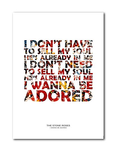 Libretto Designs Stone Roses I Wanna Be Adored Limited Edition Unframed Art Print With Lyrics Buy Online In Dominica At Dominica Desertcart Com Productid