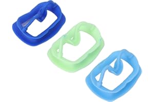 FastUU Ouvre-bouche orthodontique, examen oral d'écarteur de joue en silicone de qualité alimentaire 3 pièces, résistance à haute température sûre pour le patient pour l'hôpital dentaire