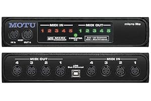 Motu Microlite Interfaccia MIDI 5X5 USB, Nero