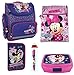 Produktbild Disney Minnie Mouse Maus Schulranzen Tornister Schulrucksack Schultasche Ranzen Set 5 Teilig inklusive Sticker v Kids4shop