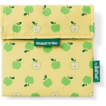 Roll'eat ® Snack'n'Go Fruits – Borsa Snack Riutilizzabile per Bambini | Contenitore Alimentare Ecologico | Porta Merenda Lavabile | Disegno di Ananas