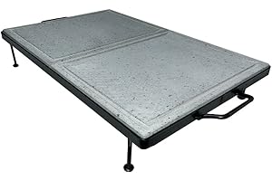 ANGELO PEGORARO Piastra pietra ollare lavica doppia cottura separata dietetica 60x40 cm