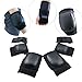 Produktbild F & U schutzausrüstungen Set Handgelenk Guard Ellenbogen Knie Pads für Skating Skaten Inlineskates Roller Blading Radfahren, S Size
