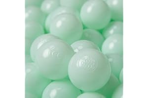 KiddyMoon 100 ∅ 6Cm Kinder Bälle Für Bällebad Spielbälle Baby Plastikbälle Made In EU, Mint