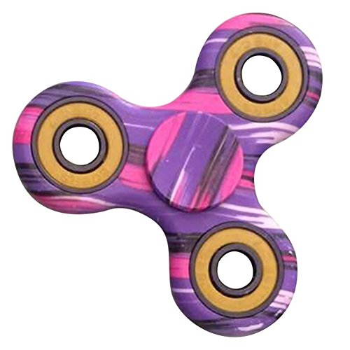 Minuya EDC Hands Finger Spinner Toy Stress Reducer (M, Purple)