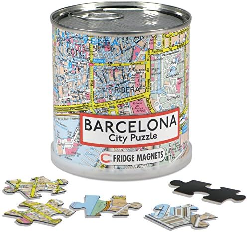Extragifts City Puzzle Fridge Magnets - Barcelona