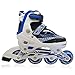 Produktbild Kinderinliner Inlineskates mit Leuchtende Rollen - Größenverstellbar Größenverstellbar über vier Schuhgrößen - Blau - Gr. S (29-32)