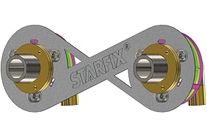 Anquier - Sortie de cloison Cuivre - STARFIX (Douche/Bain Douche) 150mm tube cuivre à souder Ø14 femelle ou Ø16 mâle - sortie filetée Mâle 3/4" (20/27)