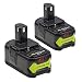 Produktbild [2 Stück] Eagglew 18V 4,0Ah Li-ion Ersatz Akku für Ryobi ONE+ 18V Plus Werkzeugakkus P102 P103 P104 P105 P107 P108 P122 RB18L13 RB18L15 RB18L25 RB18L40