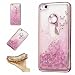 Produktbild SevenPanda Huawei P8 Lite 2017 Taschen, Huawei P8 Lite 2017 Liquid Cover, Kreativ Design Herz Treibsand Abdeckung Etui Malereifarbig TPU Handyhülle für Huawei P8 Lite 2017 - Schmetterling/Prinzessin
