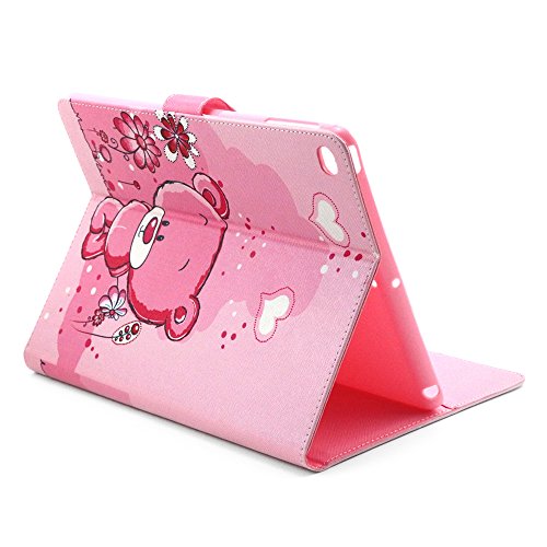 iPad Air Hülle, DEENOR PU Leder Abdeckung Stand Flip Schutzhülle Hülle für Apple iPad Air iPad 5. (Bear) - 3
