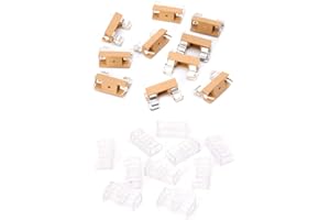 BIlinli 10 Stück Glassicherungshalter mit transparenter Abdeckung Sicherungsblöcke 5X20mm